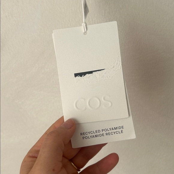 NWT COS Burnt Orange scuba bikini top triangle bralette sz 8 - Picture 6 of 6